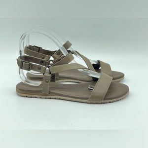 Heartland 100% Leather Sandals - Olive Green
